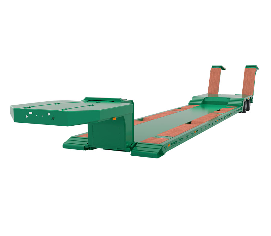 LT-3 Fordonstransport semitrailer med ramp